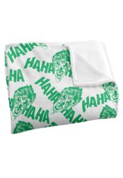 DC Comics Batman Laughing at You Blanket 152 x 127 cm in White - thumbnail 3