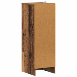 Berkfield Home Shoe Cabinet Old Wood 32x35x92 cm Engineered Wood in Brown - Size: 32 x 35 x 92 cm - thumbnail 6