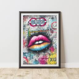 60 SECOND MAKEOVER Suss Graffiti Print Urban Street Art Poster Junk Journal - Size: A4 - thumbnail 1