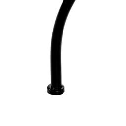 Wyld and Coco 60cm Garden Bistro Table Black with Blue-and-White Ceramic Floral Top - thumbnail 7
