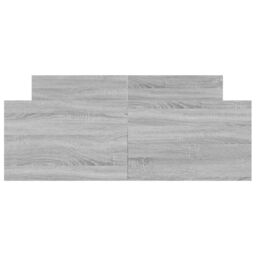 Berkfield Home Bed Frame with Headboard & Footboard Grey Sonoma 120x190 cm Small Double - thumbnail 4