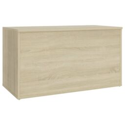 Berkfield Home Storage Chest Sonoma Oak 84x42x46 cm Engineered Wood in Brown - Size: 84 x 42 x 46 cm - thumbnail 6