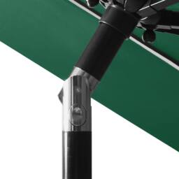 Berkfield Home Harmful 3-Tier Parasol with Aluminium Pole Green 3 m - thumbnail 6