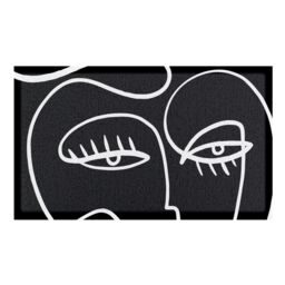 Artsy Mats Black Eyelash Indoor & Outdoor Doormat - 70x40cm - Size: 40 cm x 70 cm - thumbnail 2