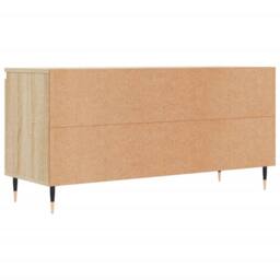 Berkfield Home TV Cabinet Sonoma Oak 104x35x50 cm Engineered Wood in Light Oak - Size: 104 x 35 x 50 cm - thumbnail 8
