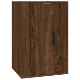Berkfield Home Wall Mounted TV Cabinets 2 pcs Brown Oak 40x34.5x60 cm - thumbnail 5
