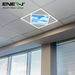 ENER-J Diamond Sky Cloud LED Ceiling Panel 60x60cm White - Size: 60x60 cm - thumbnail 6