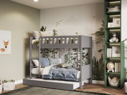 Flair Bea Shorty Bunk Bed in Grey - Size: Junior - thumbnail 5