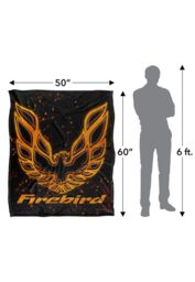 General Motors Pontiac Firebird Eagle Logo Silky Touch Super Soft Throw Blanket 152 X 127 cm in White - thumbnail 5