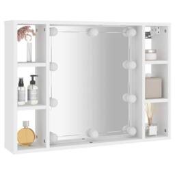 Berkfield Home Mirror Cabinet with LED White 76x15x55 cm - Size: 76 x 15 x 55 cm - thumbnail 6