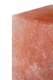 Orsina Nepal Box Salt Lamp, Square Himalayan Salt Chunks In Wooden Cage Frame, Emits Soft Amber Glow To Enhance in Orange - thumbnail 5