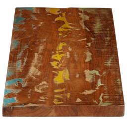Berkfield Home Table Top 110x20x3.8 cm Rectangular Solid Wood Reclaimed in Brown - thumbnail 4