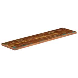 Berkfield Home Table Top 110x20x3.8 cm Rectangular Solid Wood Reclaimed in Brown - thumbnail 1