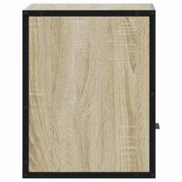 Berkfield Home Wall-mounted Bedside Cabinets 2 pcs Sonoma Oak 40x31x39.5 cm in Brown - thumbnail 7