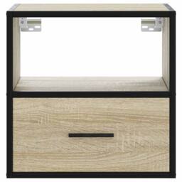 Berkfield Home Wall-mounted Bedside Cabinets 2 pcs Sonoma Oak 40x31x39.5 cm in Brown - thumbnail 5