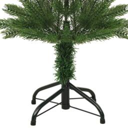Berkfield Home Beautiful Artificial Slim Christmas Tree with Stand 150 cm PE in Green - thumbnail 4