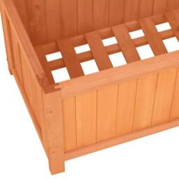 Berkfield Home Garden Trellis Planter Brown 70x30x135 cm Solid Firwood - Size: 70 x 30 x 135 cm - thumbnail 6