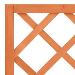 Berkfield Home Garden Trellis Planter Brown 70x30x135 cm Solid Firwood - Size: 70 x 30 x 135 cm - thumbnail 5
