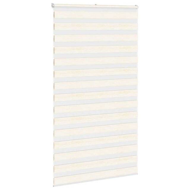 Berkfield Home Elegant Zebra Blind Marble Beige 130x200 cm Fabric Width 125.9 cm - image 1