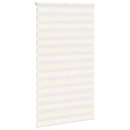 Berkfield Home Elegant Zebra Blind Marble Beige 130x200 cm Fabric Width 125.9 cm