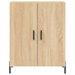 Berkfield Home Highboard Sonoma Oak 69.5x34x180 cm Engineered Wood in Light Tan - thumbnail 8