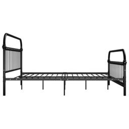 Berkfield Home Elegant Bed Frame Black Metal 180x200 cm Super King - thumbnail 4