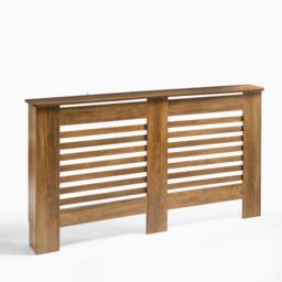 OHS Wood Effect Radiator Cover Sideboard Shelf in Walnut - Size: Small - thumbnail 3