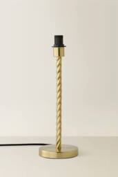 ValueLights Maura Twisted Metal Table Lamp Base in Gold - thumbnail 2