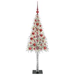Berkfield Home Christmas Tree with 150 LEDs White 120 cm PE & Steel - thumbnail 3