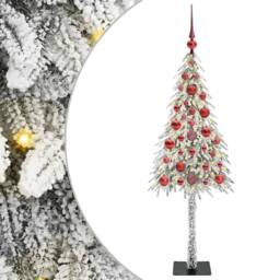 Berkfield Home Christmas Tree with 150 LEDs White 120 cm PE & Steel - thumbnail 2