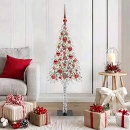 Berkfield Home Christmas Tree with 150 LEDs White 120 cm PE & Steel