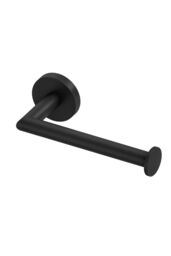 Cosmic Right Toilet Roll Holder, Matt Black, Hidden Fixings, Start Collection in Black - thumbnail 1