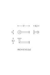 Cosmic Right Toilet Roll Holder, Matt Black, Hidden Fixings, Start Collection in Black - thumbnail 6
