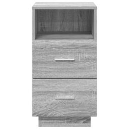 Berkfield Home Bedside Cabinet with 2 Drawers Grey Sonoma 36x36x68 cm - Size: 36 x 36 x 68 cm - thumbnail 4
