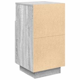 Berkfield Home Bedside Cabinet with 2 Drawers Grey Sonoma 36x36x68 cm - Size: 36 x 36 x 68 cm - thumbnail 7