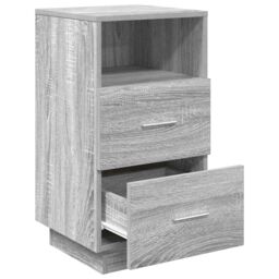 Berkfield Home Bedside Cabinet with 2 Drawers Grey Sonoma 36x36x68 cm - Size: 36 x 36 x 68 cm - thumbnail 5