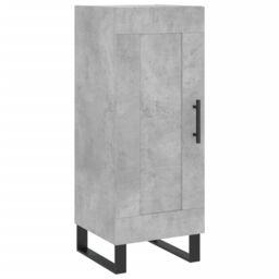 Berkfield Home Highboard Concrete Grey 34.5x34x180 cm Engineered Wood - thumbnail 5