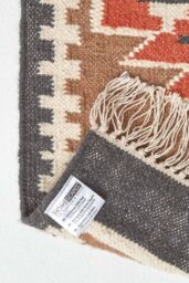 Homescapes Jaipur Handwoven Patterned Kilim Wool Hall Runner, 66 x 200 cm - Size: 66 cm x 200 cm - thumbnail 5