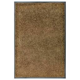 Berkfield Home Pliable Doormat Washable Brown 60x90 cm - thumbnail 2
