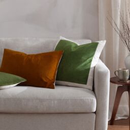 Yard Darland Velvet Cushion in Burnt Orange - Size: 40 cm x 60 cm - thumbnail 6
