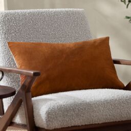 Yard Darland Velvet Cushion in Burnt Orange - Size: 40 cm x 60 cm - thumbnail 1