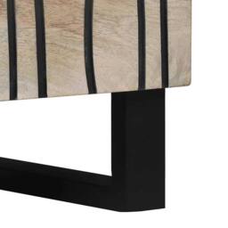 Berkfield Home Bedside Tables with Drawer White & Black 50 x 33 x 60 cm - thumbnail 8