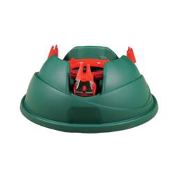 Pegdev Christmas Tree Stand for Real Trees up to 2.8m with 3 Metal Clasps in Green