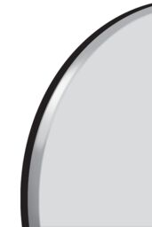 MirrorOutlet All Glass Bevelled Classic Design Round Mirror 70 x 70CM in Silver - Size: 1 Pack - thumbnail 6
