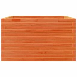 Berkfield Home Garden Planter Wax Brown 80x80x45.5 cm Solid Wood Pine - thumbnail 6
