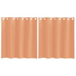 Berkfield Home Voile Curtains with Grommets 2 pcs Terracotta - thumbnail 3