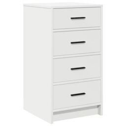Berkfield Home 3-Piece Dressing Table Set with LED - White Engineered Wood - thumbnail 6