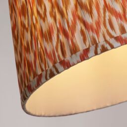 Lighting Collection Mushroom Pleat Printed 30Cm Shade Lamp Shade - thumbnail 4
