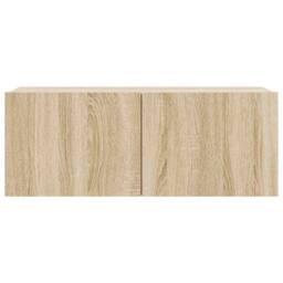 Berkfield Home Practical 6 Piece TV Cabinet Set Sonoma Oak Engineered Wood in Light Oak - thumbnail 6