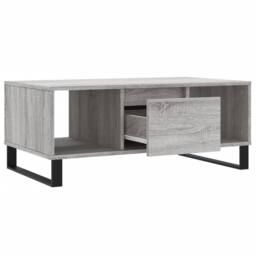 Berkfield Home Coffee Table Grey Sonoma 90x50x36.5 cm Engineered Wood - thumbnail 6